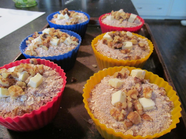 Delicious pumpkin muffins ready to bake