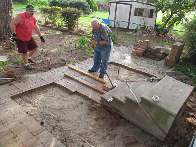 Moving the concrete steps