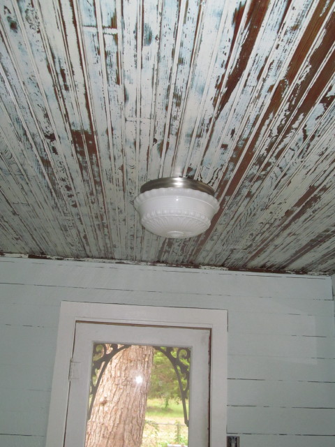 beadboard ceilings after applying polyurethane