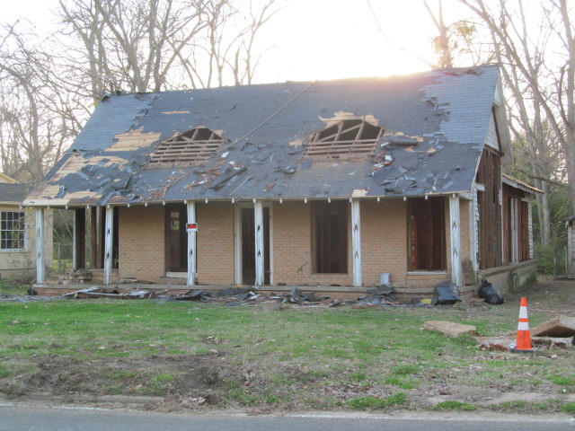 House after two dormers removed