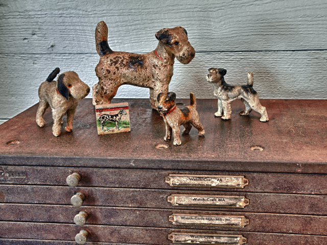 Living Vintage - antique dog collectibles