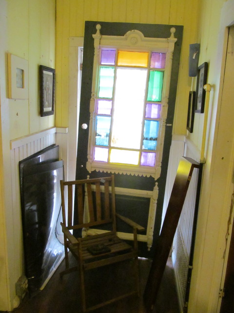 Old door with stained glass - Living Vintage