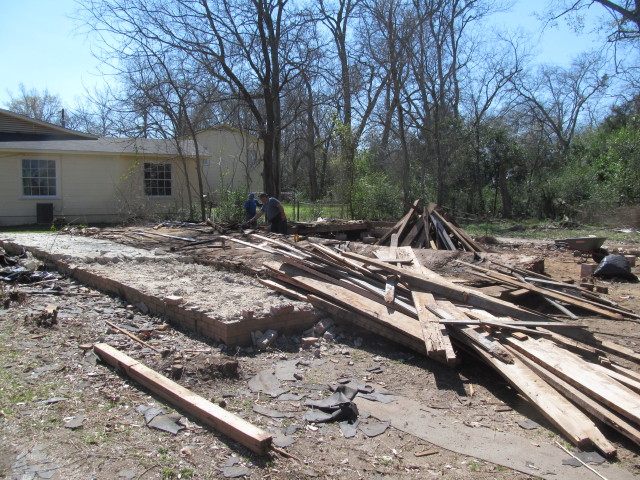 most of the floor joists were rotten