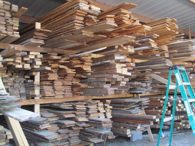 Our lumber storage barns are full!