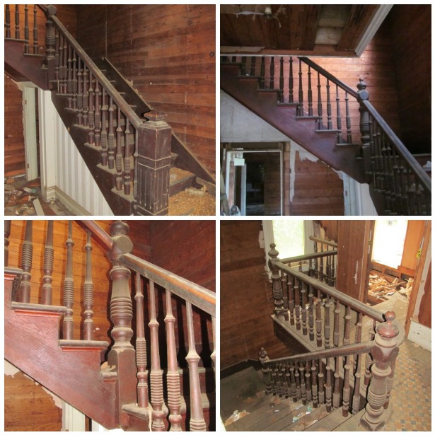 old lovely staircase we will salvage -- it's for sale