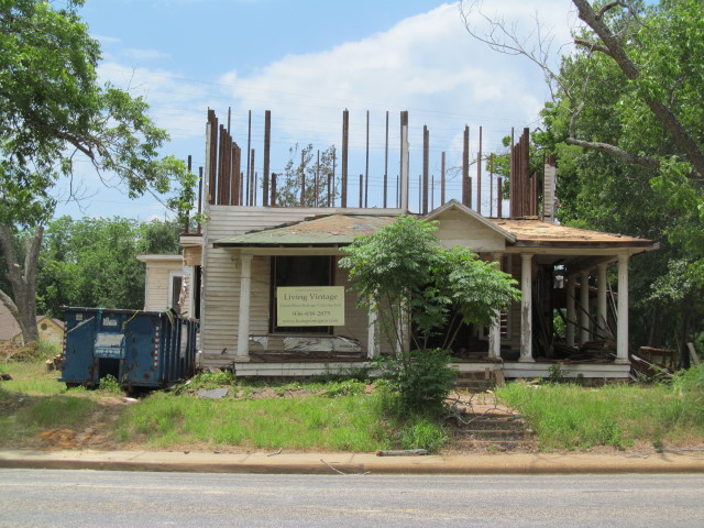 second floor of old house almost completely gone