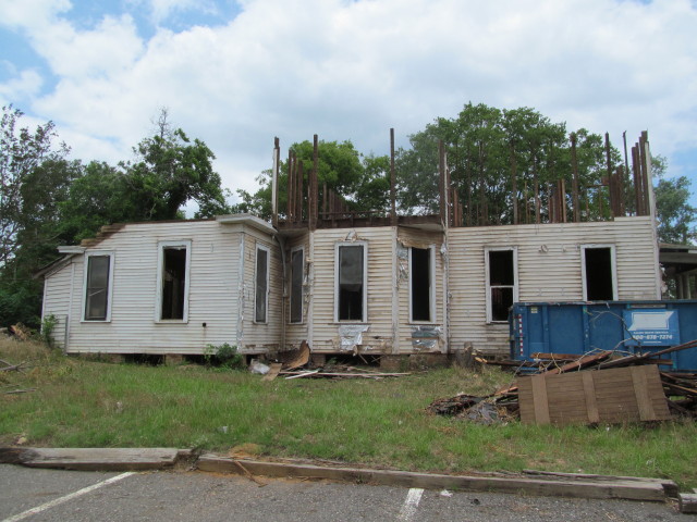 second floor of old house almost completely gone!