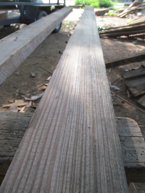 straight grain of 20 foot boards reveals why they're so straight