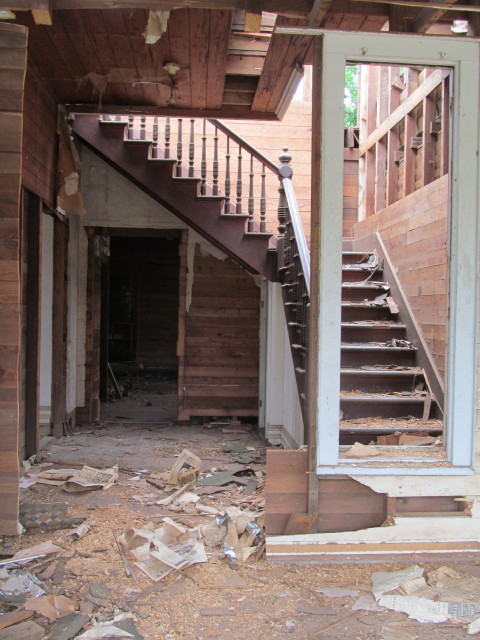 old staircase in the house we're salvaging