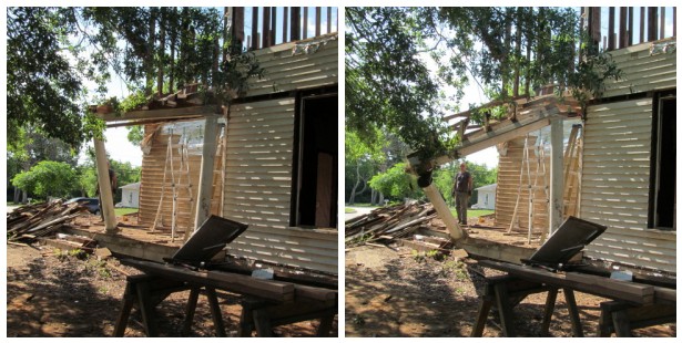 removing the last two porch columns