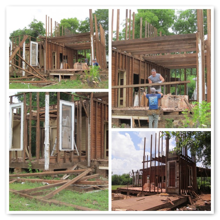 salvaging wall studs and floor joists