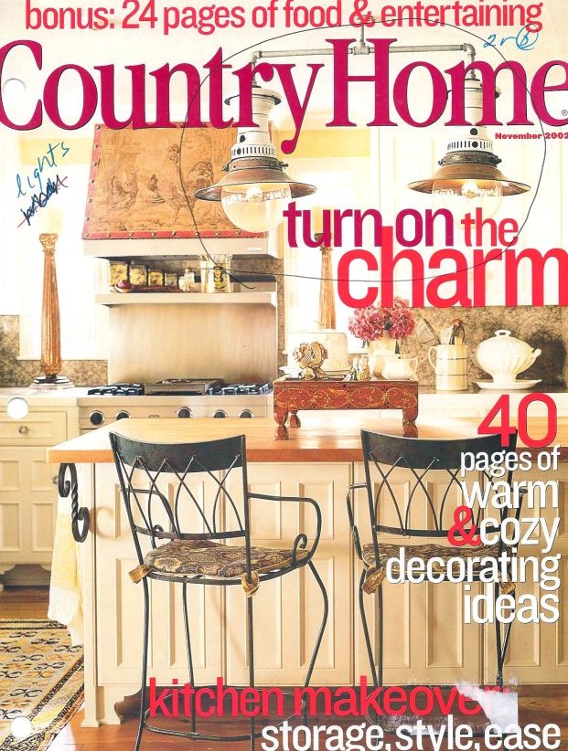 Country Home magazine cover, November 2002