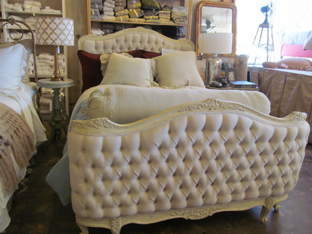 Gorgeous beds and linens at Wildflower Organics, Austin, TX