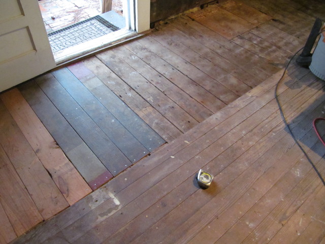 repaired subfloor