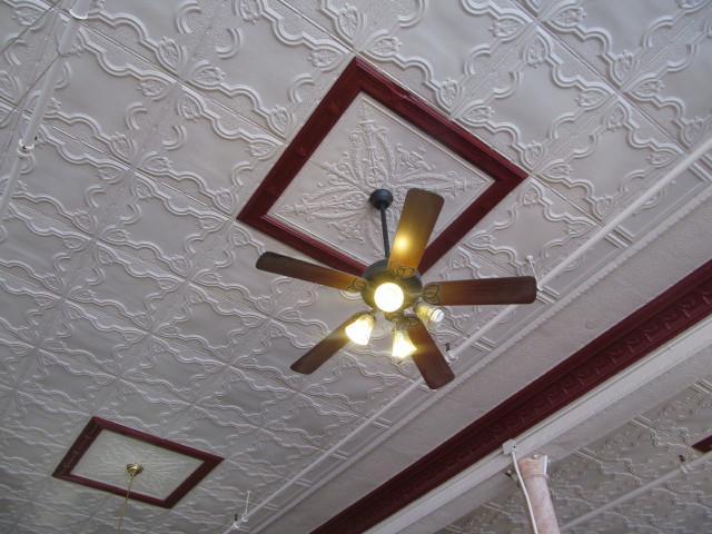 tin ceilings in Corner of Time Antiques and Collectibles Mall