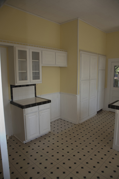 our kitchen remodel - the west wall of the kitchen "before"