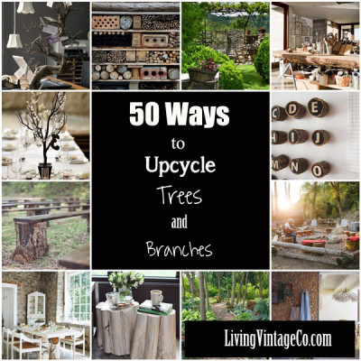 50 Ways to Upcycle Tree Branches and Logs