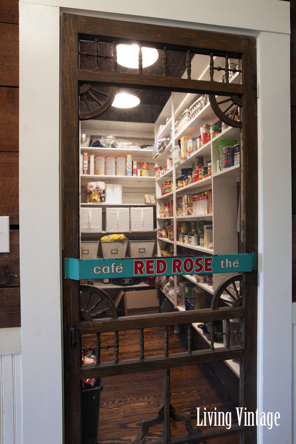 Living Vintage kitchen reveal - walk-in pantry