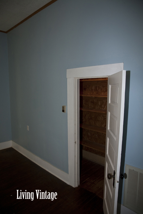 Pantry (or what we assumed was the pantry) was originally in our office - Living Vintage