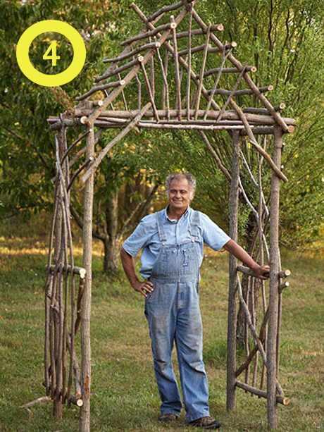 build a garden arbor