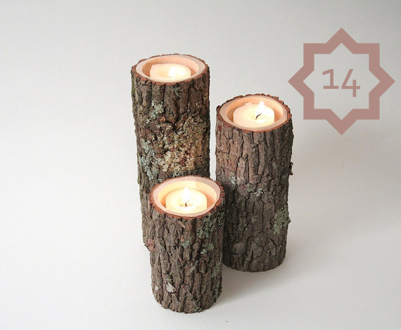 make candles from branches
