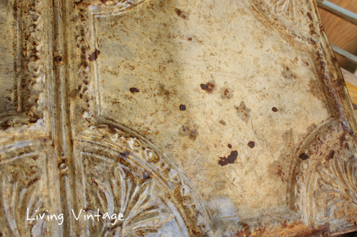 Prepping Antique Ceiling Tin - Living Vintage