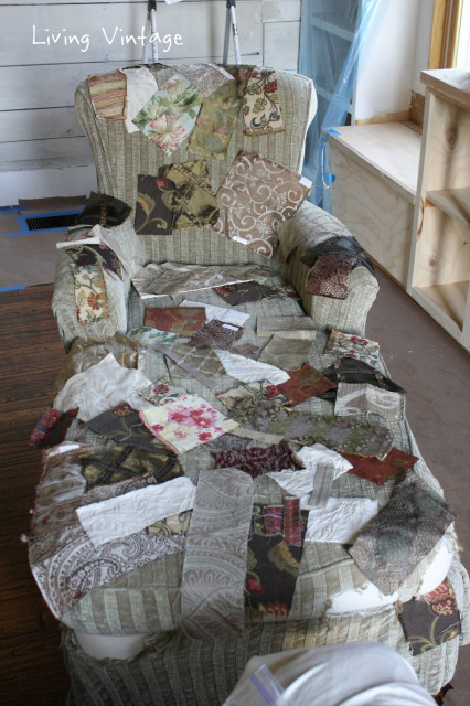 A Unique Way to Repair a Slipcover - Living Vintage