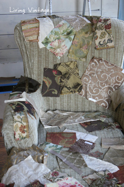 A Unique Way to Repair a Slipcover - Living Vintage