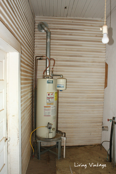 back porch and water heater