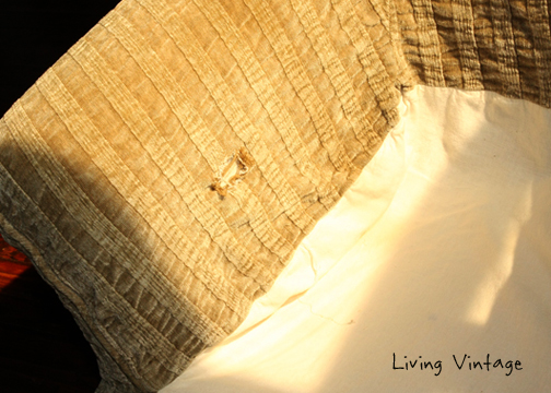 A Unique Way to Repair a Slipcover - Living Vintage