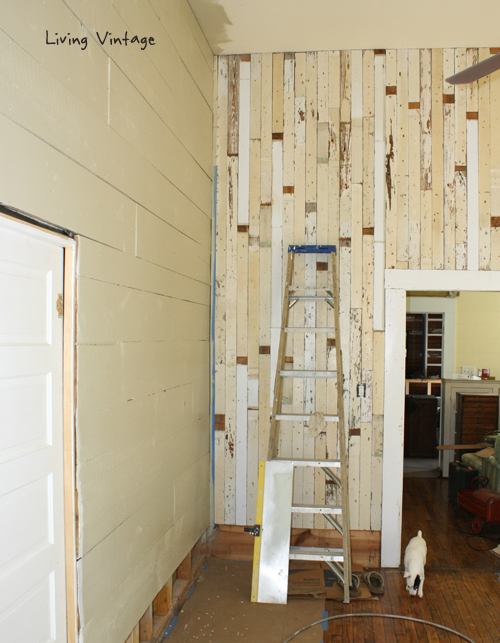 Reclaimed Wood, Paint and Stain = Progress Made in our Bedroom