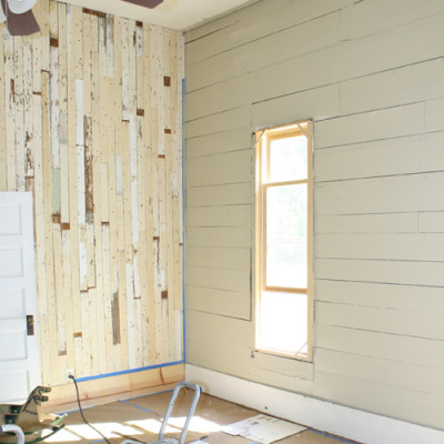 Reclaimed Wood, Paint and Stain = Progress Made in our Bedroom