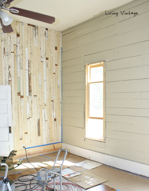 Reclaimed Wood, Paint and Stain = Progress Made in our Bedroom