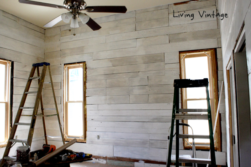 Reclaimed Wood, Paint and Stain = Progress Made in our Bedroom