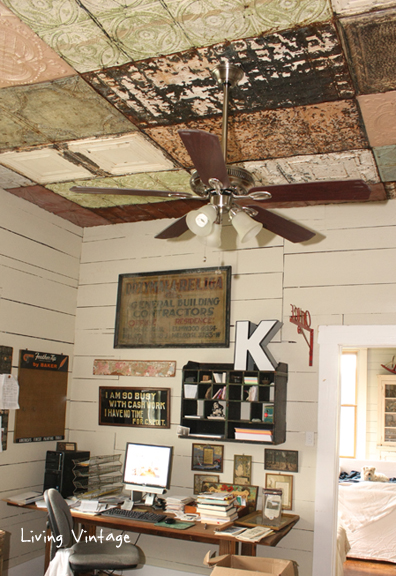 Our New Ceiling Using Reclaimed Tin - Living Vintage