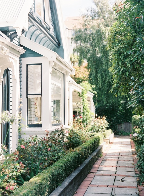 a delightful garden and path - featured on Living Vintage's Friday Favorites