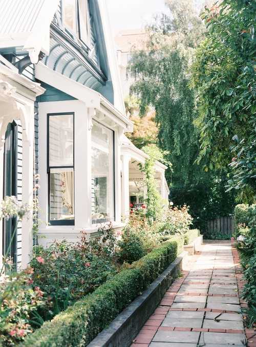 a delightful garden and path - featured on Living Vintage's Friday Favorites