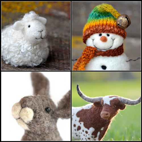 Felted creations at Bear Creek Design - featured on Living Vintage