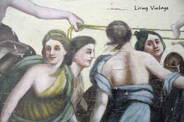 detail of old painting - 2 - Living Vintage