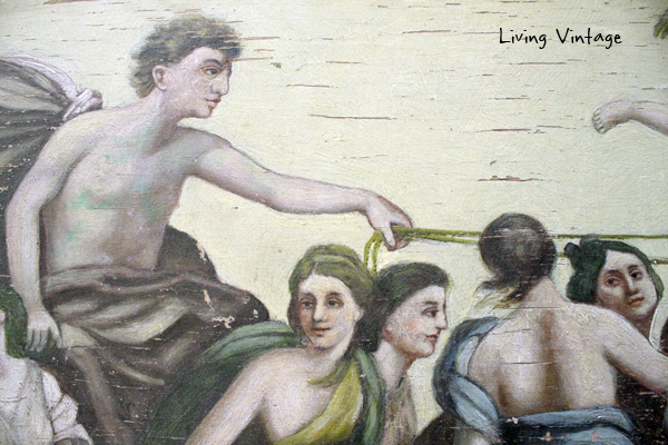 detail of old painting - Living Vintage