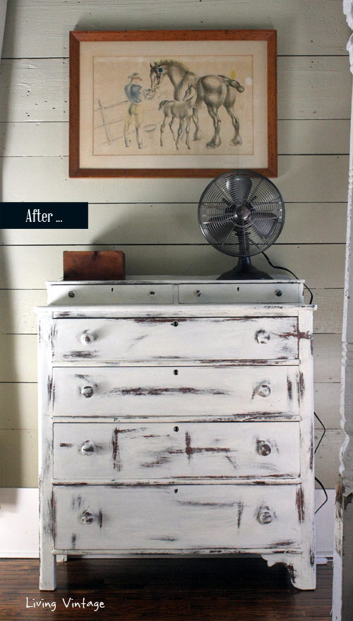 A bedroom dresser makeover (the after)  - Living Vintage