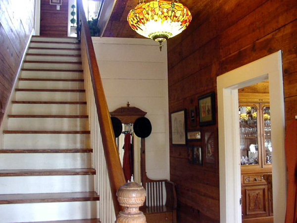 foyer and staircase of the farmhouse we almost bought - Living Vintage