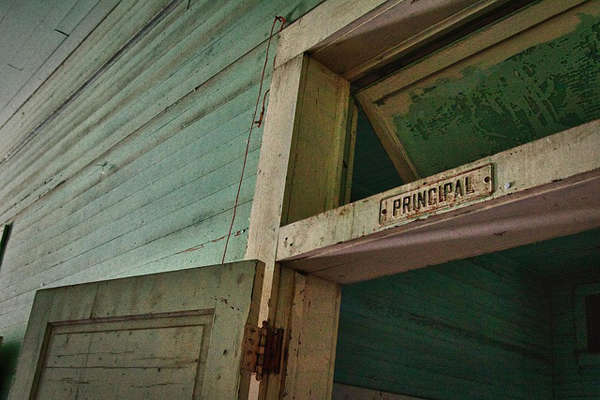 love this photo of an abandoned school - featured on Living Vintage's Friday Favorites