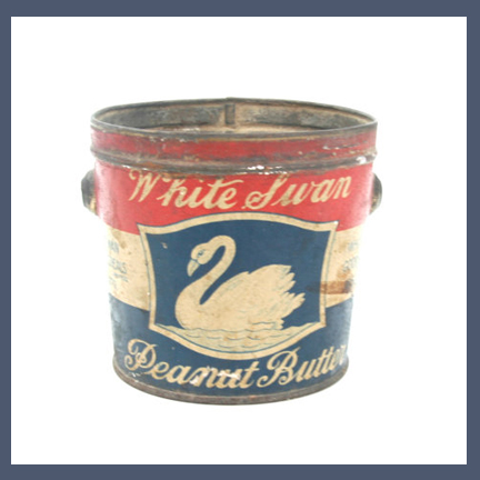 miniature peanut butter tin - featured on Living Vintage