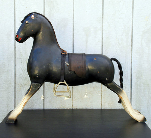 rocking horse Etsy find - featured on Living Vintage