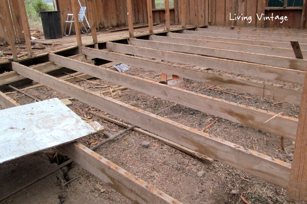 beautiful floor joists