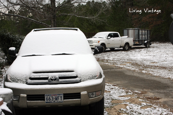 our snow-covered vehicles - Living Vintage