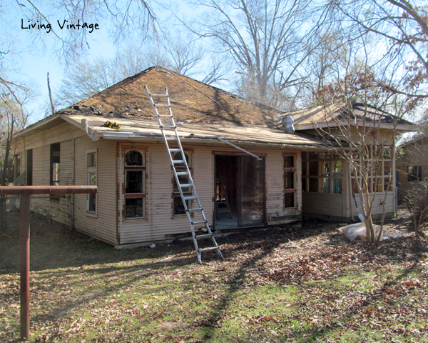 removing the two porch structures - Living Vintage