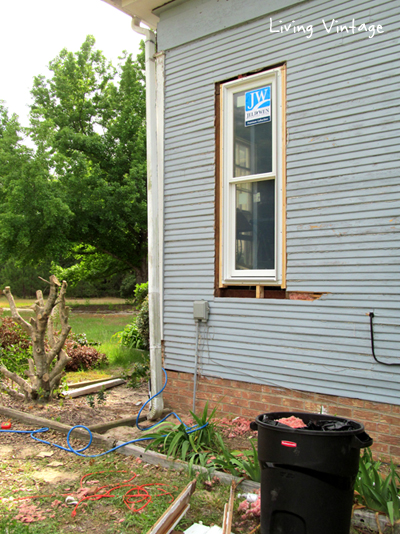 we replaced the windows all the way around the house first