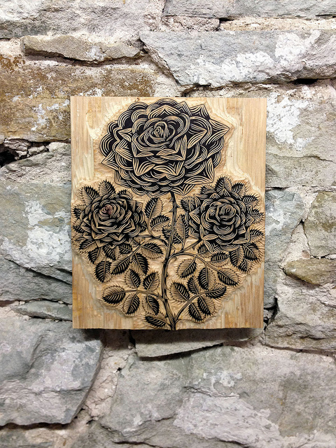 carved wooden printing block - Friday Favorites - Living Vintage